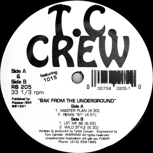 Cover T.C. Crew* Featuring 1015 - Bak From The Underground (12) Schallplatten Ankauf