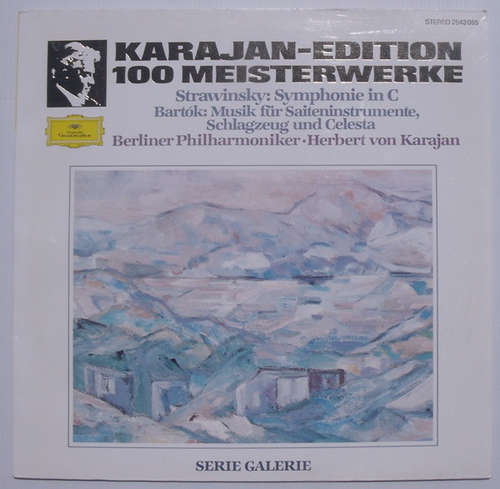 Cover Strawinsky* - Bartók*, Berliner Philharmoniker ● Herbert Von Karajan - Symphonie In C / Musik Für Saiteninstrumente, Schlagzeug Und Celesta (LP, RE) Schallplatten Ankauf