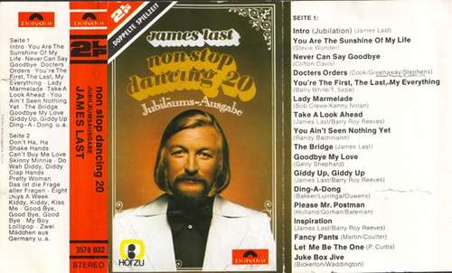 Cover James Last - Non Stop Dancing 20 - Jubiläums-Ausgabe (Cass, Comp, Mixed) Schallplatten Ankauf
