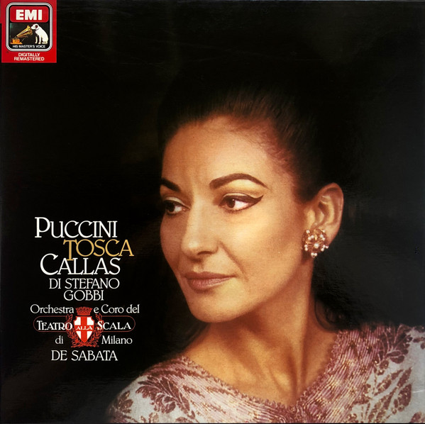 Cover Puccini*, Callas*, Di Stefano*, Gobbi*, De Sabata* - Tosca (2xLP, Mono, RE, RM + Box) Schallplatten Ankauf