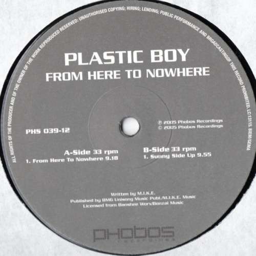 Cover Plastic Boy - From Here To Nowhere (12) Schallplatten Ankauf