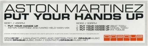 Bild Aston Martinez - Put Your Hands Up (12) Schallplatten Ankauf