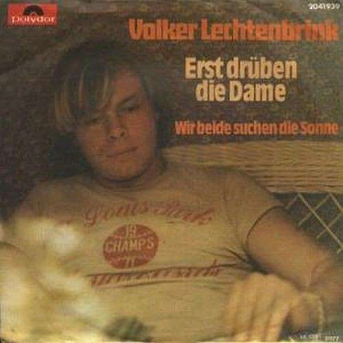 Cover Volker Lechtenbrink - Erst Drüben Die Dame (7, Single) Schallplatten Ankauf