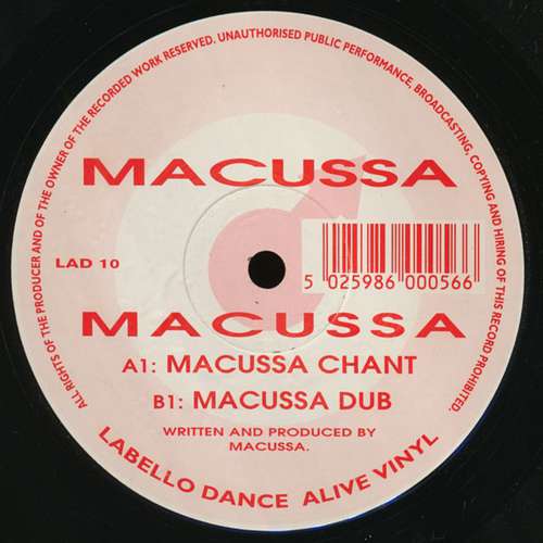 Cover Macussa - Macussa Chant (12) Schallplatten Ankauf