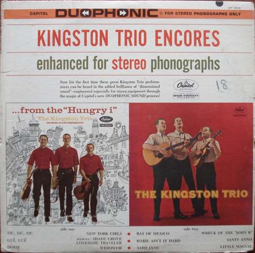 Cover Kingston Trio - Kingston Trio Encores (LP, Comp) Schallplatten Ankauf