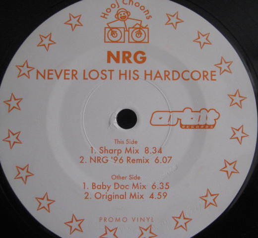 Cover NRG* - Never Lost His Hardcore (12, Promo) Schallplatten Ankauf