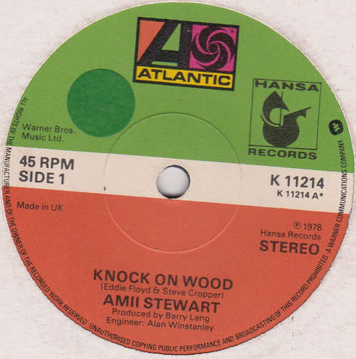 Cover Amii Stewart - Knock On Wood (7, Single) Schallplatten Ankauf