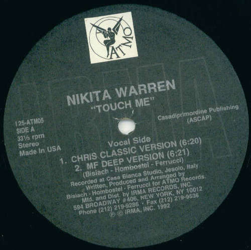 Cover Nikita Warren - Touch Me (12) Schallplatten Ankauf