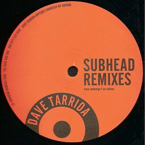 Cover Subhead Remixes Schallplatten Ankauf