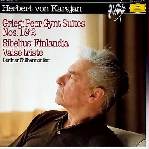 Cover Edvard Grieg - Jean Sibelius - Herbert von Karajan - Berliner Philharmoniker - Peer Gynt Suites Nos. 1&2 - Finlandia Valse Triste (LP, Comp) Schallplatten Ankauf