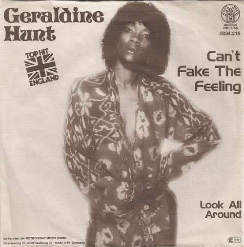 Cover Geraldine Hunt - Can't Fake The Feeling (7, Single) Schallplatten Ankauf