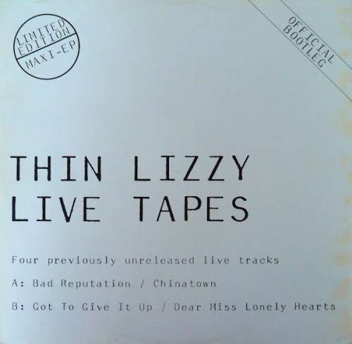 Cover Thin Lizzy - Official Bootleg Thin Lizzy Live Tapes (12, Single) Schallplatten Ankauf