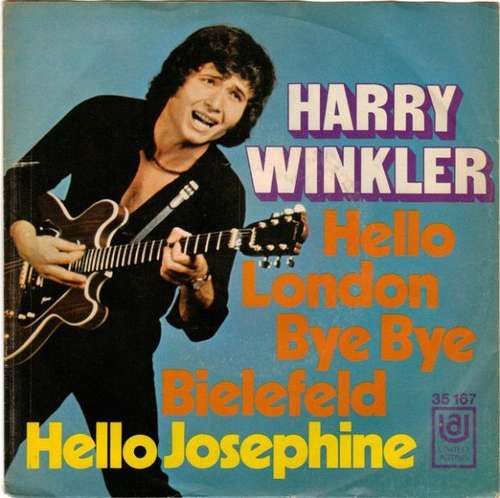Cover Harry Winkler* - Hello London, Bye Bye Bielefeld / Hello Josephine  (7, Single) Schallplatten Ankauf