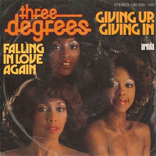 Cover Three Degrees* - Giving Up, Giving In (7, Single) Schallplatten Ankauf