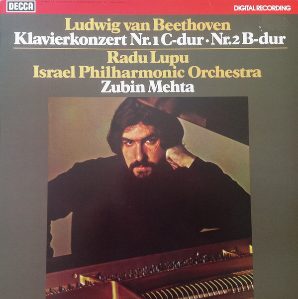 Cover Ludwig van Beethoven, Radu Lupu, Israel Philharmonic Orchestra, Zubin Mehta - Klavierkonzert Nr. 1 C-dur, Nr. 2 B-dur (LP) Schallplatten Ankauf