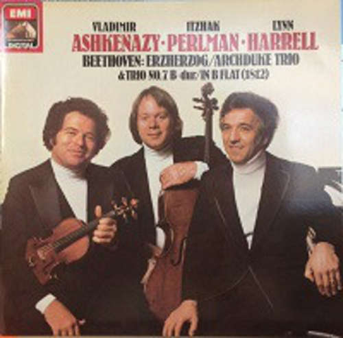 Cover Vladimir Ashkenazy • Itzhak Perlman • Lynn Harrell - Beethoven* - Beethoven Erzherzog / Archduke Trio & Trio No. 7 In B Flat (1812) (LP, Album, Club) Schallplatten Ankauf
