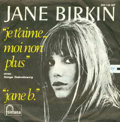 Cover Je T'Aime...Moi Non Plus / Jane B. Schallplatten Ankauf