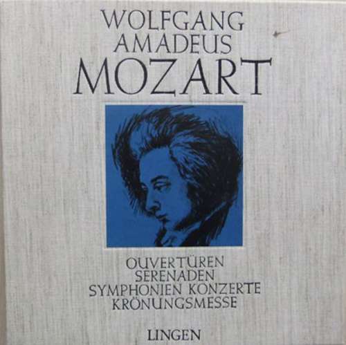 Cover Wolfgang Amadeus Mozart - Ouvertüren - Serenaden - Symphonien - Konzerte - Krönungsmesse (5xLP + Box) Schallplatten Ankauf