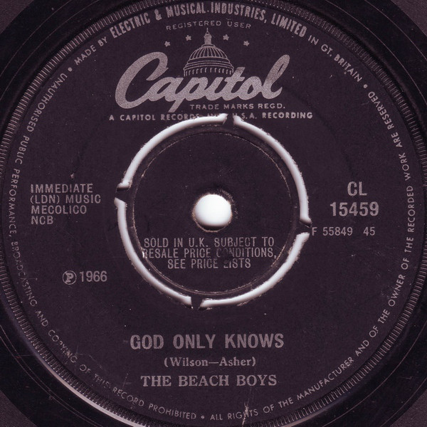 Cover The Beach Boys - God Only Knows (7, Single, Pus) Schallplatten Ankauf