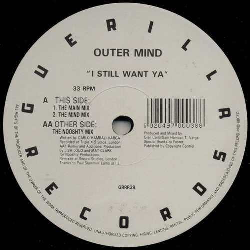 Cover Outer Mind - I Still Want Ya (12) Schallplatten Ankauf