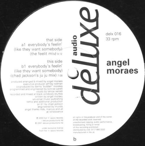 Cover Angel Moraes - Everybody's Feelin' (12) Schallplatten Ankauf