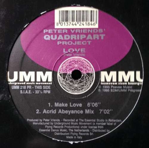 Cover Quadripart Project* - Love (12) Schallplatten Ankauf