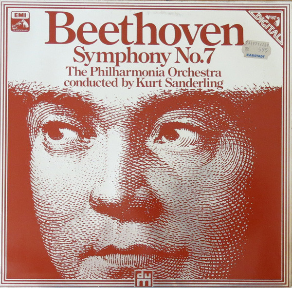 Cover Beethoven* - The Philharmonia Orchestra* Conducted By Kurt Sanderling - Symphony No.7 (LP) Schallplatten Ankauf