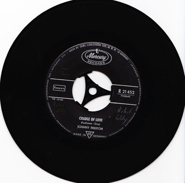 Cover Johnny Preston - Cradle Of Love (7) Schallplatten Ankauf