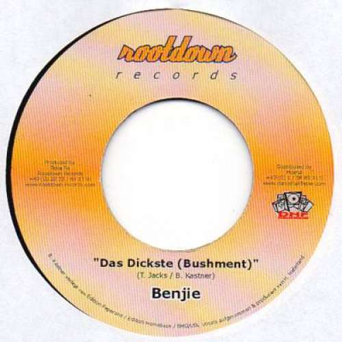 Cover Benjie (2) / Ragga Frankie, Natty U, Dr. Ring-Ding - Das Dickste (Bushment) / Hartchor (7, Single) Schallplatten Ankauf