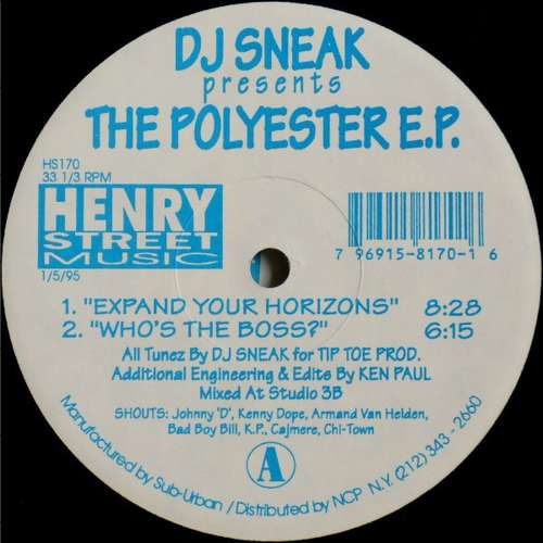 Cover DJ Sneak - The Polyester E.P. (12, EP) Schallplatten Ankauf