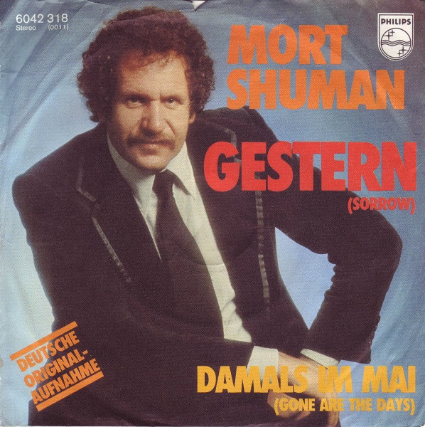 Cover Mort Shuman - Gestern (Sorrow)  (7, Single) Schallplatten Ankauf