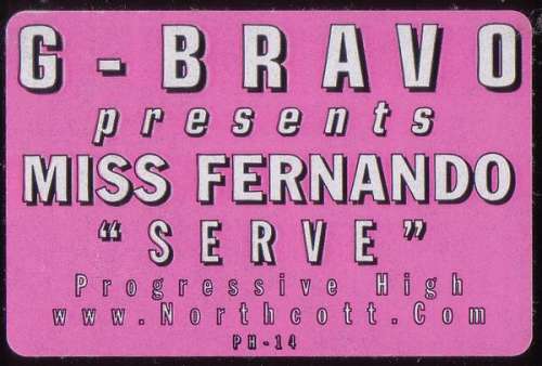 Cover G-Bravo Presents Miss Fernando - Serve (12) Schallplatten Ankauf