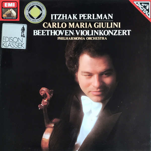 Cover Itzhak Perlman, Carlo Maria Giulini, Philharmonia Orchestra - Beethoven: Violinkonzert (LP) Schallplatten Ankauf