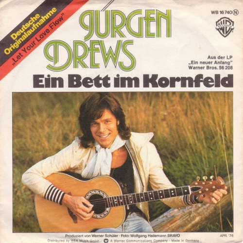 Cover Jürgen Drews - Ein Bett Im Kornfeld (7, Single) Schallplatten Ankauf