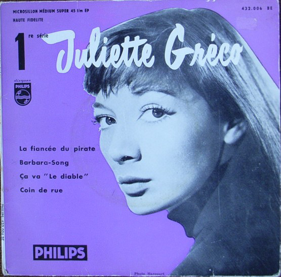 Cover Juliette Gréco - 1re Série (7, EP, RE) Schallplatten Ankauf