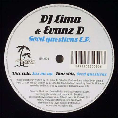 Cover DJ Lima & Evanz D - Good Questions E.P. (12, EP) Schallplatten Ankauf