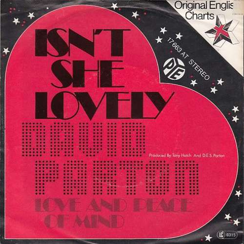 Bild David Parton - Isn't She Lovely (7, Single) Schallplatten Ankauf
