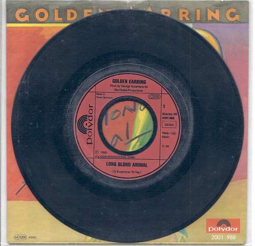 Cover Golden Earring - Long Blond Animal (7, Single) Schallplatten Ankauf