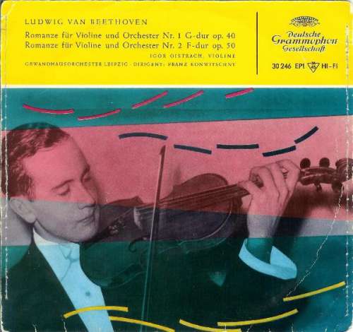 Bild Ludwig van Beethoven - Igor Oistrach - Romanze Für Violine Und Orchester Nr. 1 G-Dur Op. 40 / Romanze Für Violine Und Orchester Nr. 2 F-Dur Op. 50 (7) Schallplatten Ankauf
