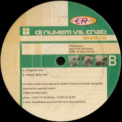 Cover DJ Nukem vs. Chab - Shaïva (12) Schallplatten Ankauf