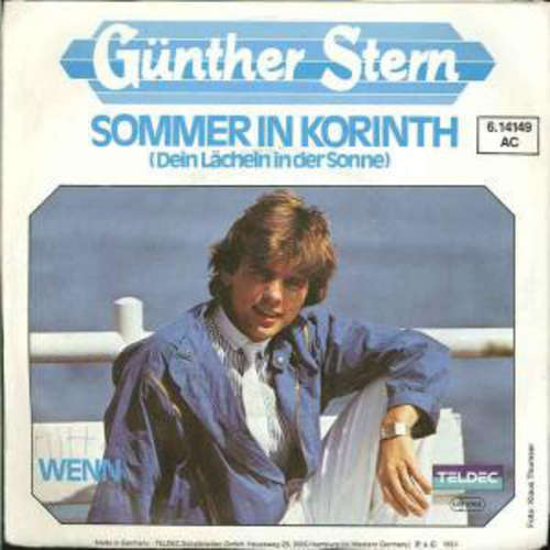 Cover Günther Stern - Sommer In Korinth (Dein Lächeln In Der Sonne) / Wenn (7, Single) Schallplatten Ankauf