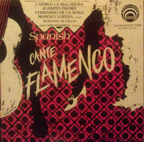 Cover Fernando De La Rosa, Manolo Lopera, Juanito Osuma, Morenito De Hellin, Carlos Ramos (9) - Spanish Flamenco (LP) Schallplatten Ankauf