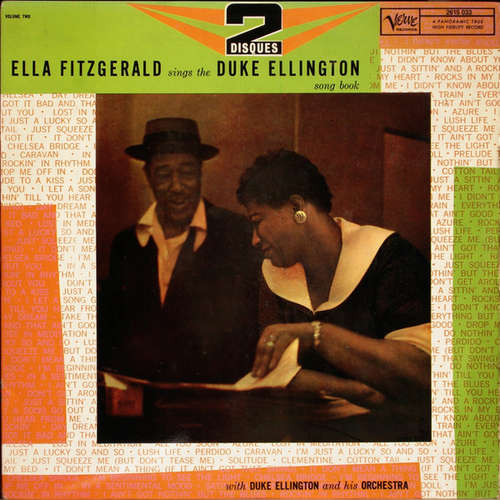 Cover Ella Fitzgerald With Duke Ellington And His Orchestra - Ella Fitzgerald Sings The Duke Ellington Song Book Vol. 2 (2xLP, Mono, Gat) Schallplatten Ankauf