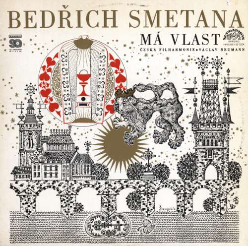 Cover Bedřich Smetana, Česká Filharmonie*, Václav Neumann - Má Vlast (2xLP, Album, Quad) Schallplatten Ankauf