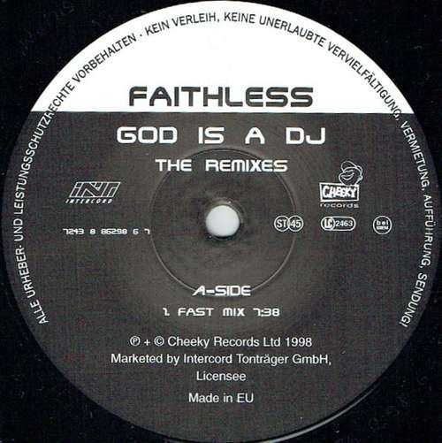 Cover Faithless - God Is A DJ (The Remixes) (12) Schallplatten Ankauf