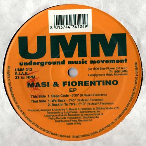 Cover Roberto Masi & Fabio Fiorentino - EP (12) Schallplatten Ankauf