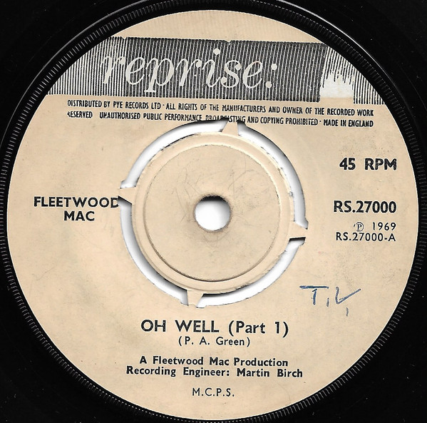 Cover Fleetwood Mac - Oh Well (Part 1) (7, Single) Schallplatten Ankauf