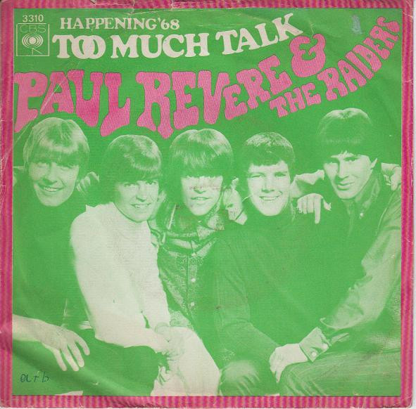 Cover Paul Revere & The Raiders Featuring Mark Lindsay - Too Much Talk (7, Single) Schallplatten Ankauf