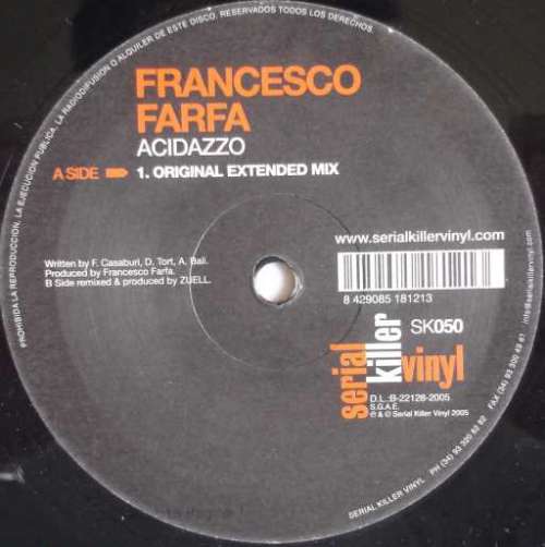 Cover Francesco Farfa - Acidazzo (12) Schallplatten Ankauf