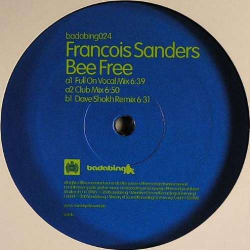 Cover Francois Sanders - Bee Free (12) Schallplatten Ankauf